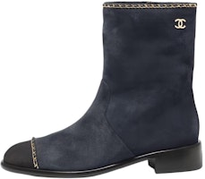 (Women) Chanel Short Boot 'Fashion Simple Retro Grey' G37826-Y55399-K3060 (Women) Chanel Short Boot 'Fashion Simple Retro Grey' G37826-Y55399-K3060
