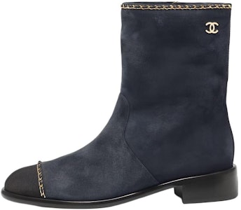 CHANEL 香奈兒 時尚簡約復古短筒靴 女款 灰色 Buy CHANEL 香奈兒 時尚簡約復古短筒靴 女款 灰色