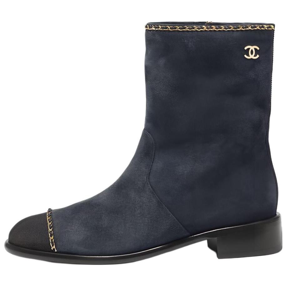 (Women) Chanel Short Boot 'Fashion Simple Retro Grey' G37826-Y55399-K3060
