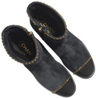 (Women) Chanel Short Boot 'Fashion Simple Retro Grey' G37826-Y55399-K3060 Lookbook (Women) Chanel Short Boot 'Fashion Simple Retro Grey' G37826-Y55399-K3060