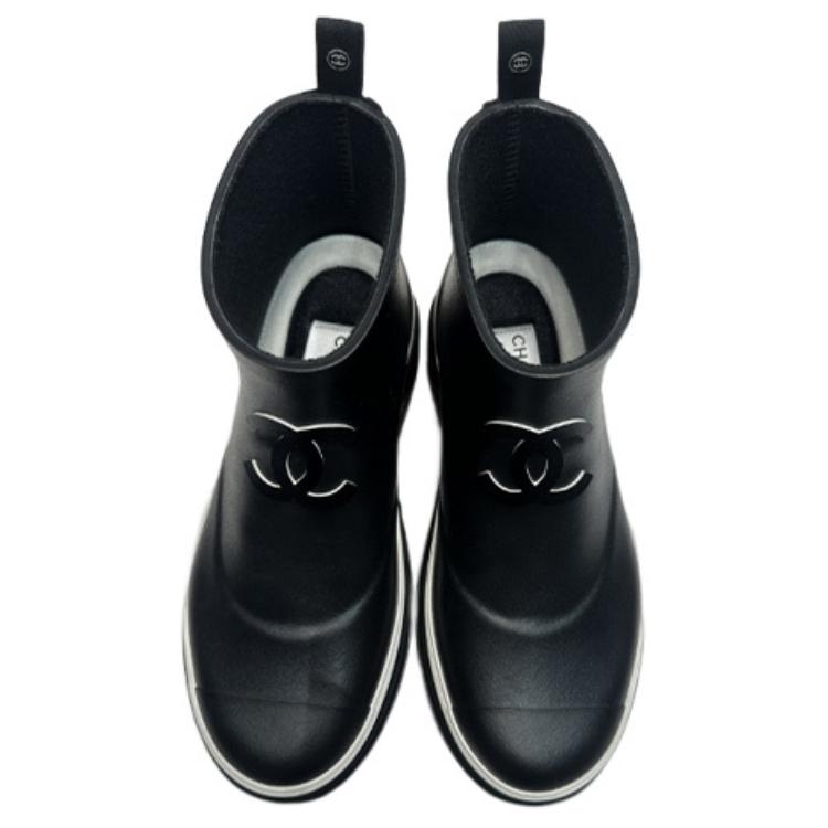 Lookbook (W) 香奈儿圆头黑色时尚短靴 G45076-B13298-94305