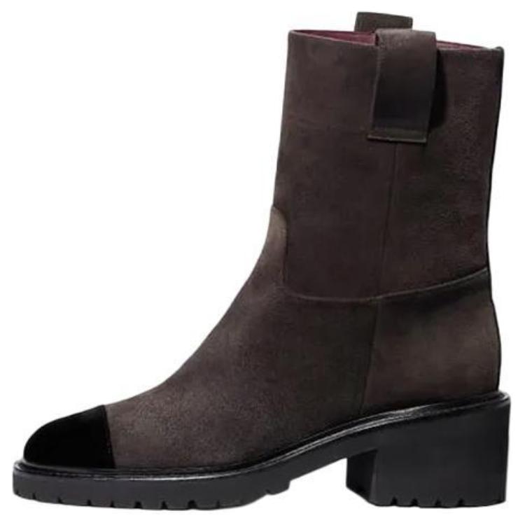 (W) Chanel Short Boots 'Brown Black CMFT'
