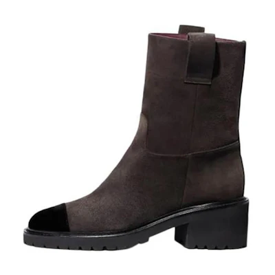 (W) Chanel Short Boots 'Brown Black CMFT'