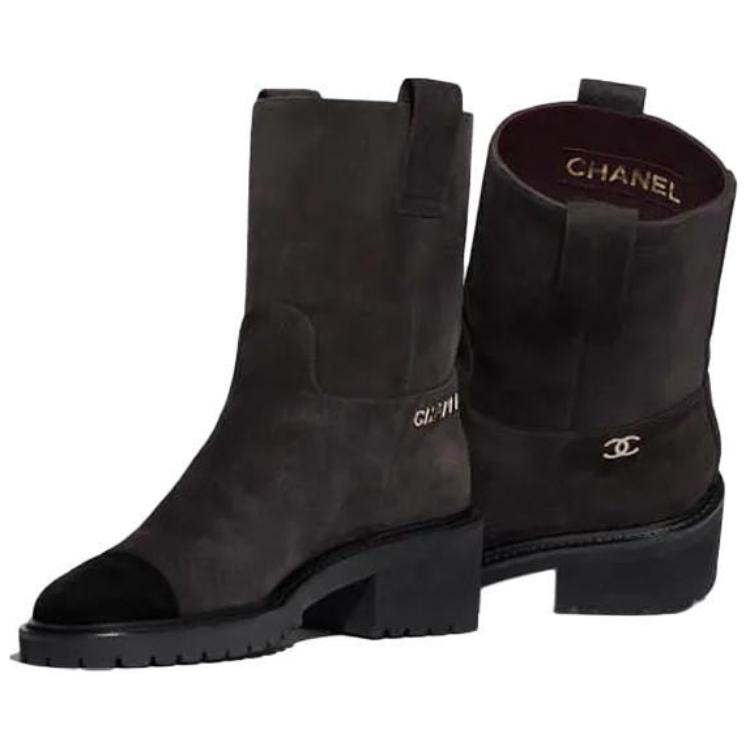 (W) Chanel Short Boots 'Brown Black CMFT' 圖 5