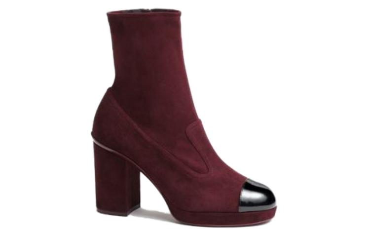 (W) Chanel Short Boots 'Burgundy Patent Leather' 圖 2