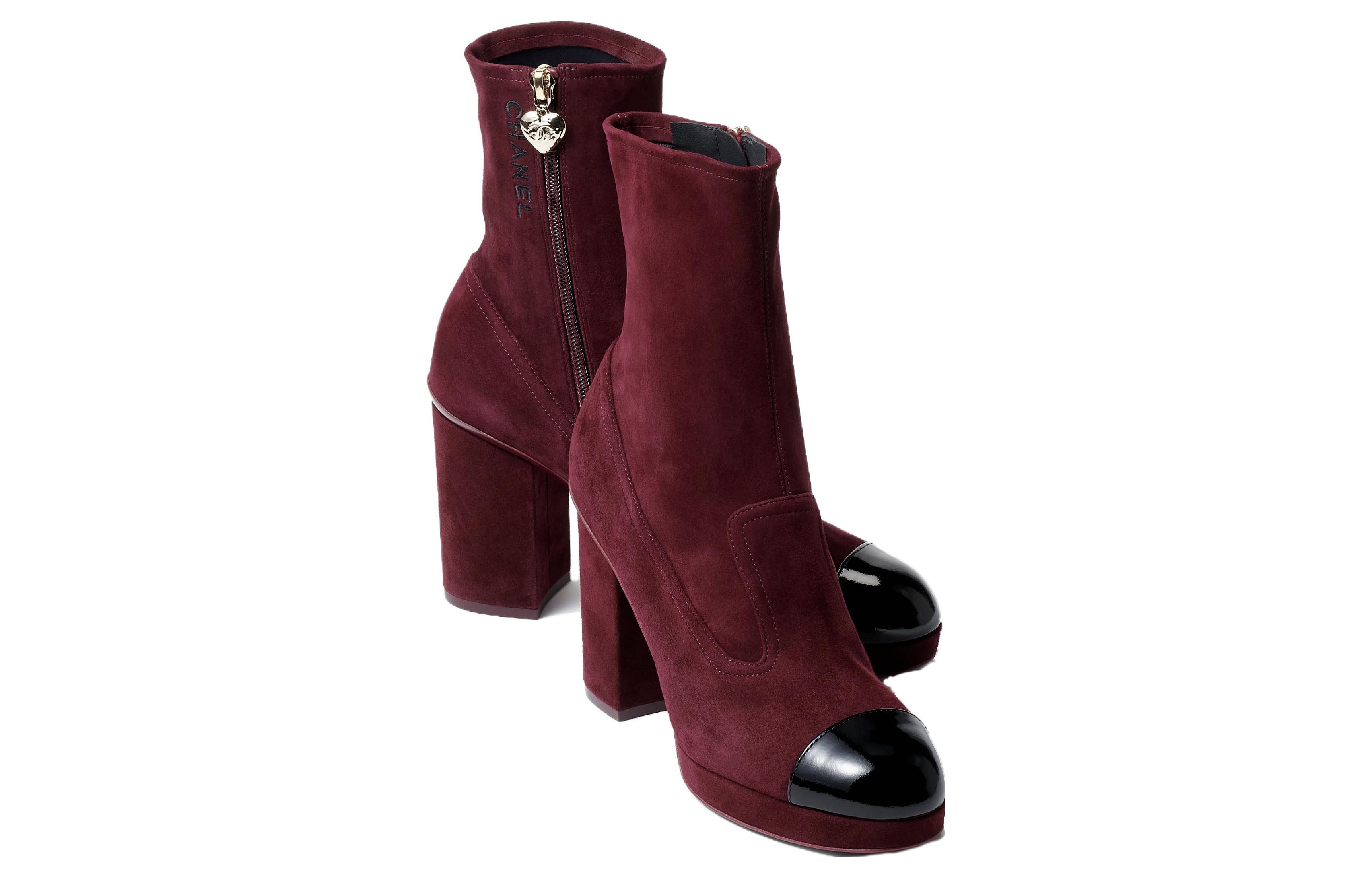(W) Chanel Short Boots 'Burgundy Patent Leather' 圖 3