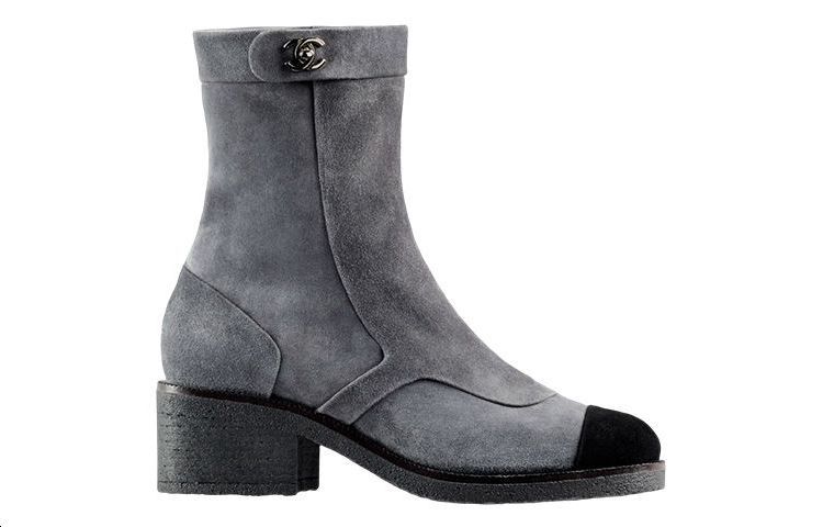 (W) Chanel Short Boots 'Dark Grey Suede' 圖 2