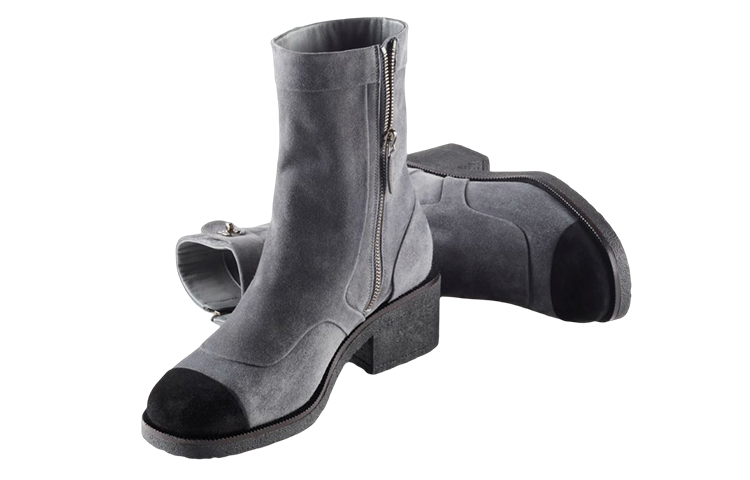 (W) Chanel Short Boots 'Dark Grey Suede' 圖 4