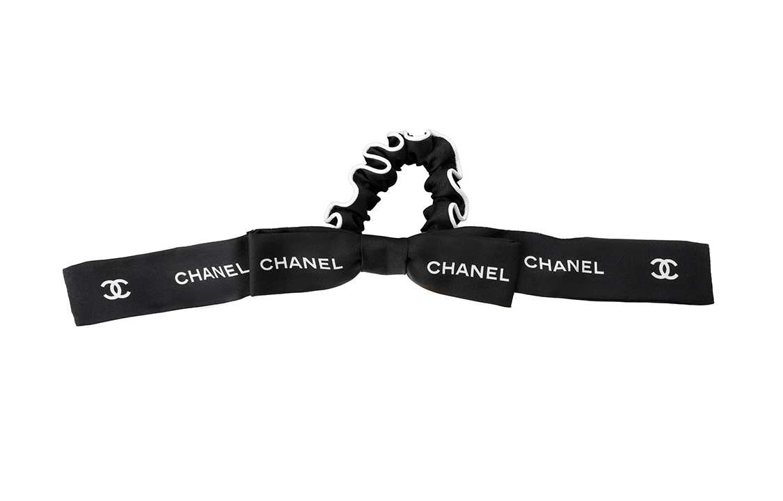 Order (Women) CHANEL Silk Bow Bunny Ear Hair Tie for Women - Black AA8926-B10403-NM737