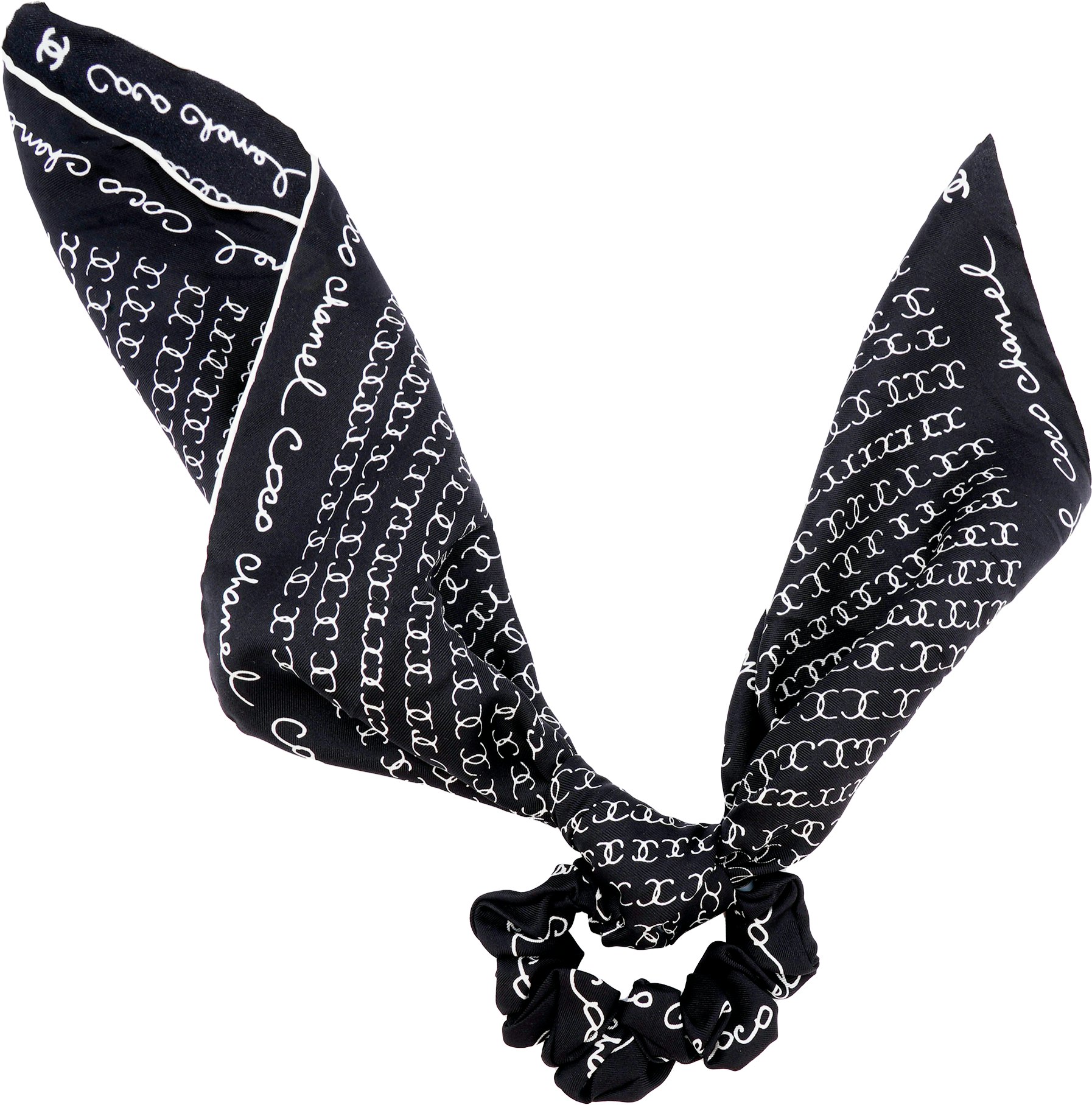 women-chanel-silk-hair-scrunchie-black-with-full-logo-print-aa-8028-b07406-ng-545