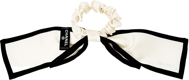 women-chanel-silk-hair-tie-for-women-ivory-black-fashionable-and-comfortable-aa-7530-b0560210800