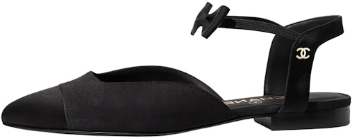(Women) Chanel Silk Satin Sandals 'Black' G36361-Y54259-94305 (Women) Chanel Silk Satin Sandals 'Black' G36361-Y54259-94305