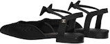 Shop (W) Sandal Satin Sutera Chanel 'Hitam' G36361-Y54259-94305