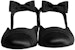 (W) Sandal Satin Sutera Chanel 'Hitam' G36361-Y54259-94305