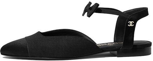 (Women) Chanel Silk Satin Sandals 'Black' G36361-Y54259-94305 (Women) Chanel Silk Satin Sandals 'Black' G36361-Y54259-94305