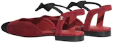 Shop (W) Chanel Zijde Satijn Sandalen ''Rood'' G36361-Y54260-C1275