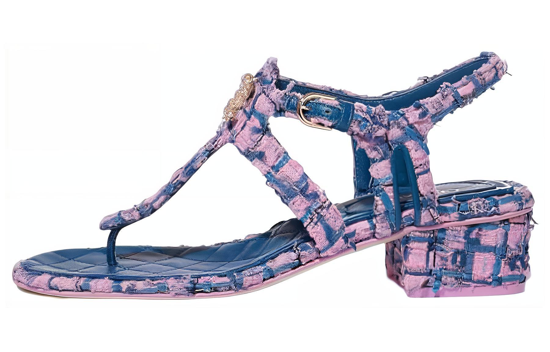 Buy (Women) Chanel Slides 'Fashion Pink & Blue' G37215-X56094-K2661