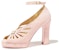 (W) Chanel Slingback 'Tumit Tinggi Chunky Versatil dan Selesa Warna Pink' G45455-B15154-NT798
