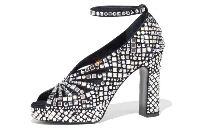 (Women) Chanel Slingback Comfort Block High Heels 11cm 'Black and White' G45455-B15156-NT803