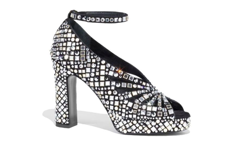 Order (W) 香奈儿黑白色舒适高跟鞋11cm G45455-B15156-NT803