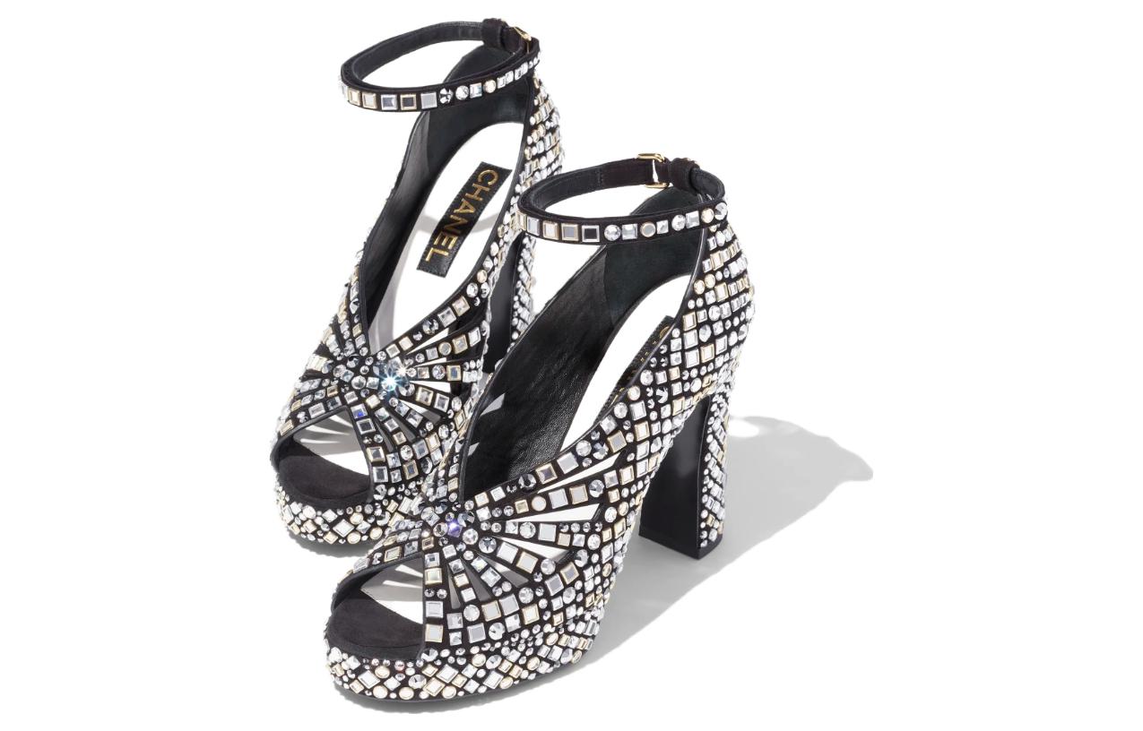 Lookbook (W) 香奈儿黑白色舒适高跟鞋11cm G45455-B15156-NT803