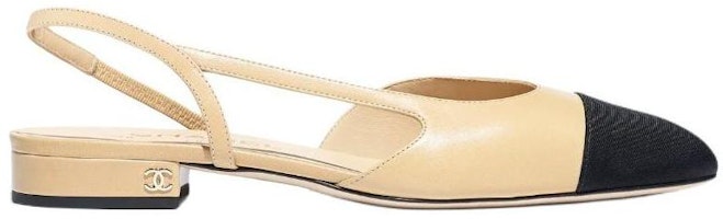 (W) Chanel Slingback Flats Beige Kulit Kambing G31319-Y50006-C8378 Order (W) Chanel Slingback Flats Beige Kulit Kambing G31319-Y50006-C8378