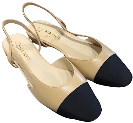 (Women) Chanel Slingback Flats Beige Goatskin G31319-Y50006-C8378 Shop (Women) Chanel Slingback Flats Beige Goatskin G31319-Y50006-C8378