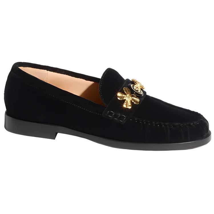 (W) Chanel Slip-On Flat 'Velvet CC Logo - Black' 圖 2