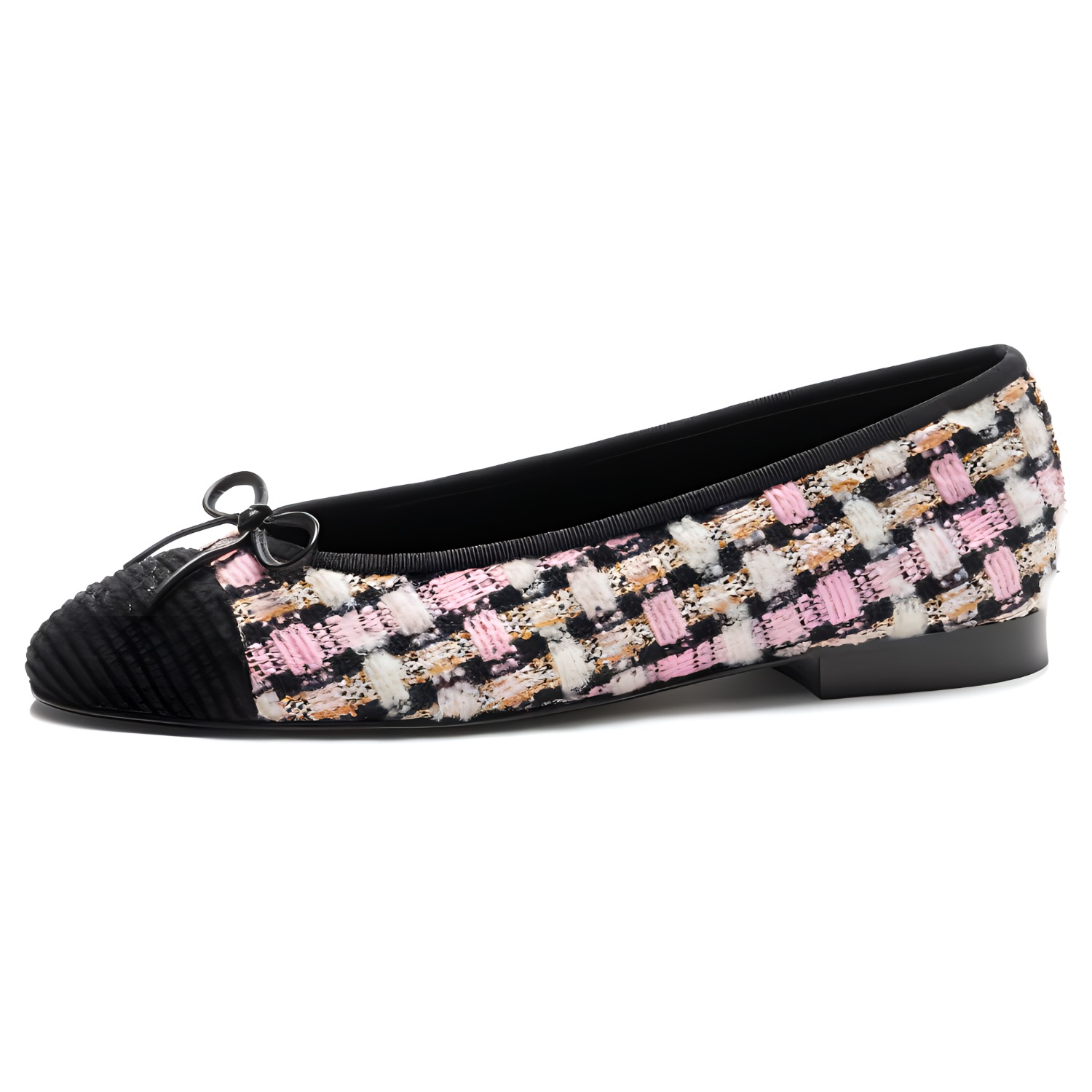 (Women) Chanel Slip-On Round Toe Block Heel 'Pink Black' G02819-B14615-NS463