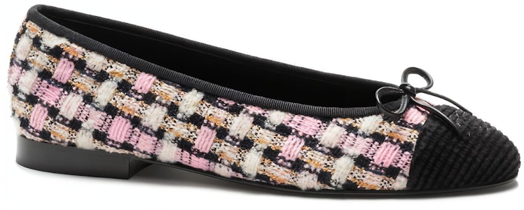 (W) Chanel Sepatu Slip-On Hak Bundar 'Pink Hitam' G02819-B14615-NS463 Order (W) Chanel Sepatu Slip-On Hak Bundar 'Pink Hitam' G02819-B14615-NS463