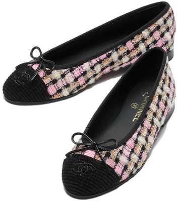 (Women) Chanel Slip-On Round Toe Block Heel 'Pink Black' G02819-B14615-NS463 Lookbook (Women) Chanel Slip-On Round Toe Block Heel 'Pink Black' G02819-B14615-NS463