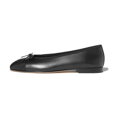 (W) Chanel Slip-On 'Black Leather'