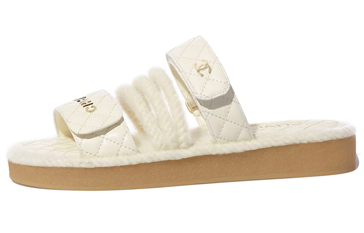 Buy (Women) Chanel Slipper 'Ivory Rope Knot' G34603-Y55354-0K974