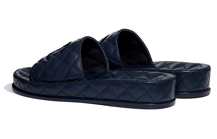 (W) Chanel Slipper 'Navy Blue' 圖 2