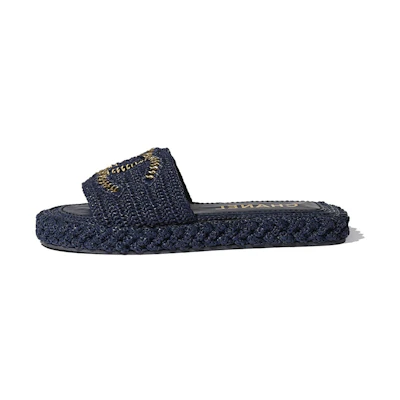 (W) Chanel Slipper 'Navy Rope'