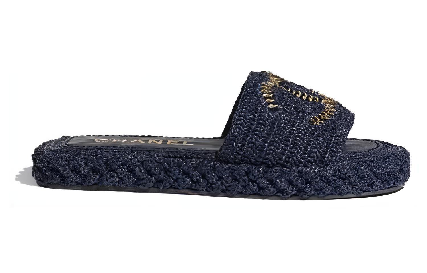 (W) Chanel Slipper 'Navy Rope' 圖 2