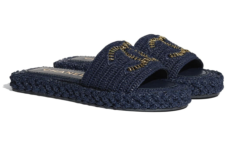 (W) Chanel Slipper 'Navy Rope' 圖 3