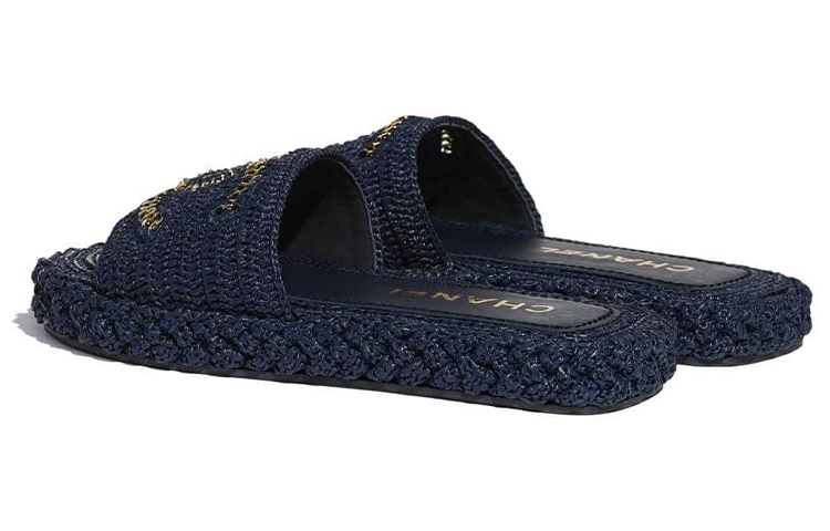 (W) Chanel Slipper 'Navy Rope' 圖 4