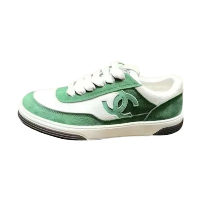 (W) Chanel Sneaker '23P White Green'