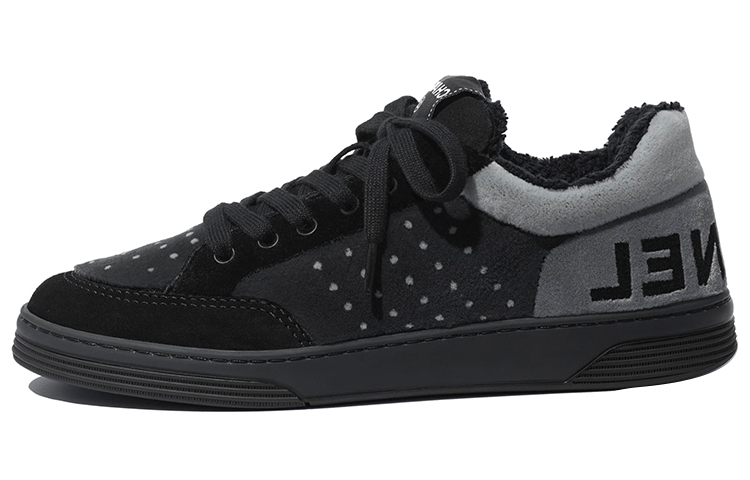 (W) Chanel Sneaker 'Black Grey Patchwork'