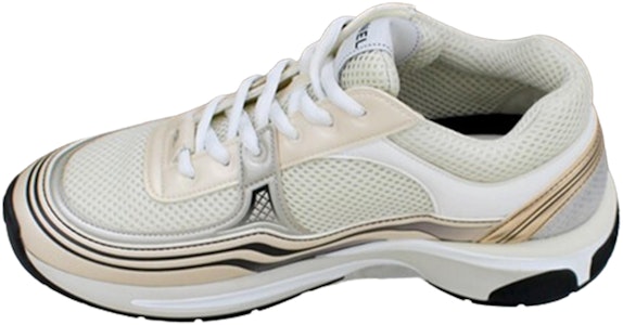 CHANEL香奈兒 皮革 銀角大王 低筒 運動休閒鞋 女款 白銀色 Purchase CHANEL香奈兒 皮革 銀角大王 低筒 運動休閒鞋 女款 白銀色