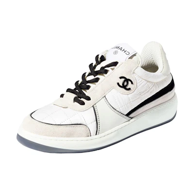 (W) Chanel Sneaker 'Leather Logo Fashion'