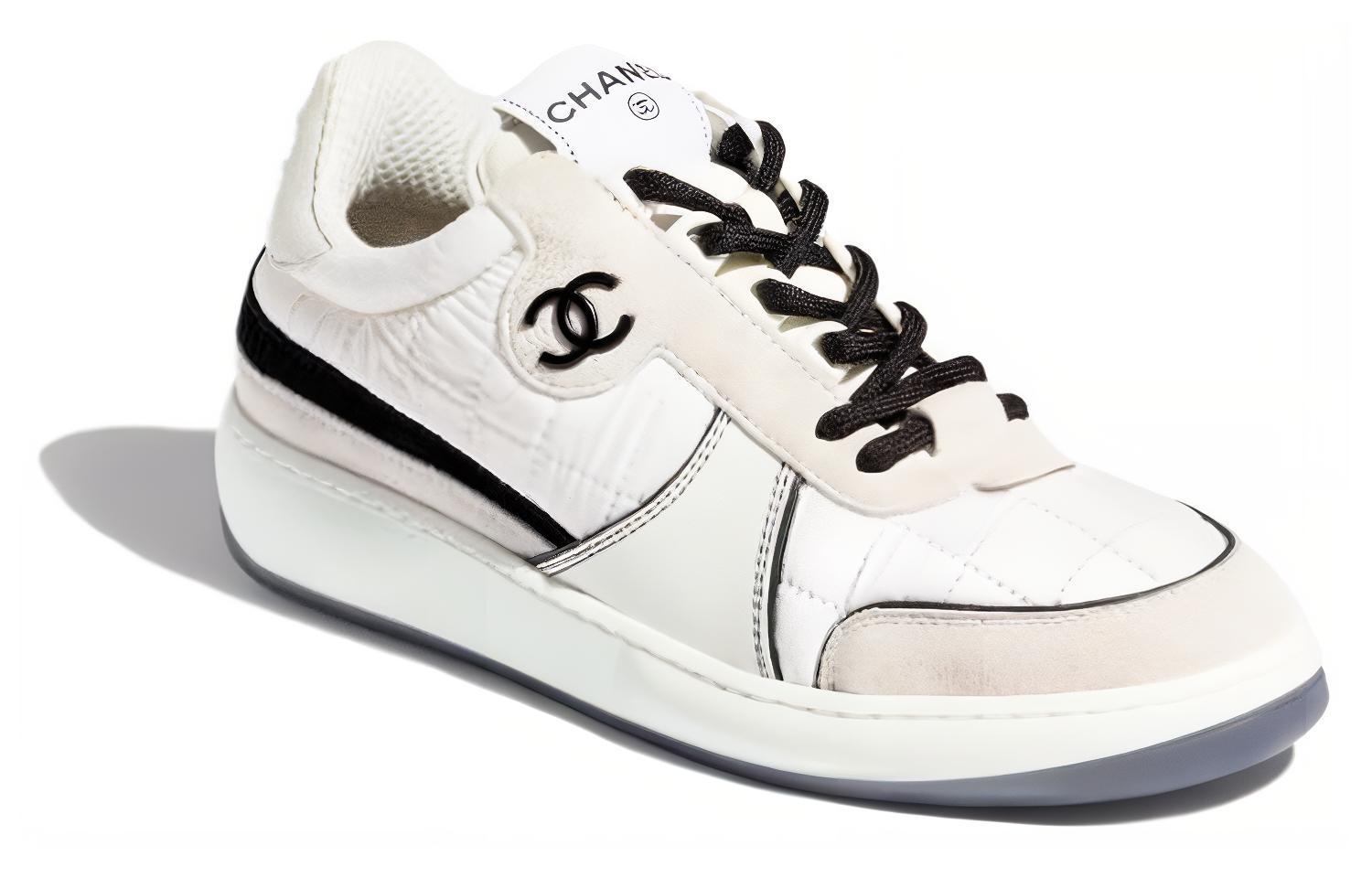 Order (W) 샤넬 레더 로고 스니커즈 (Chanel Leather Logo Sneakers) G39802-Y56332-K5576