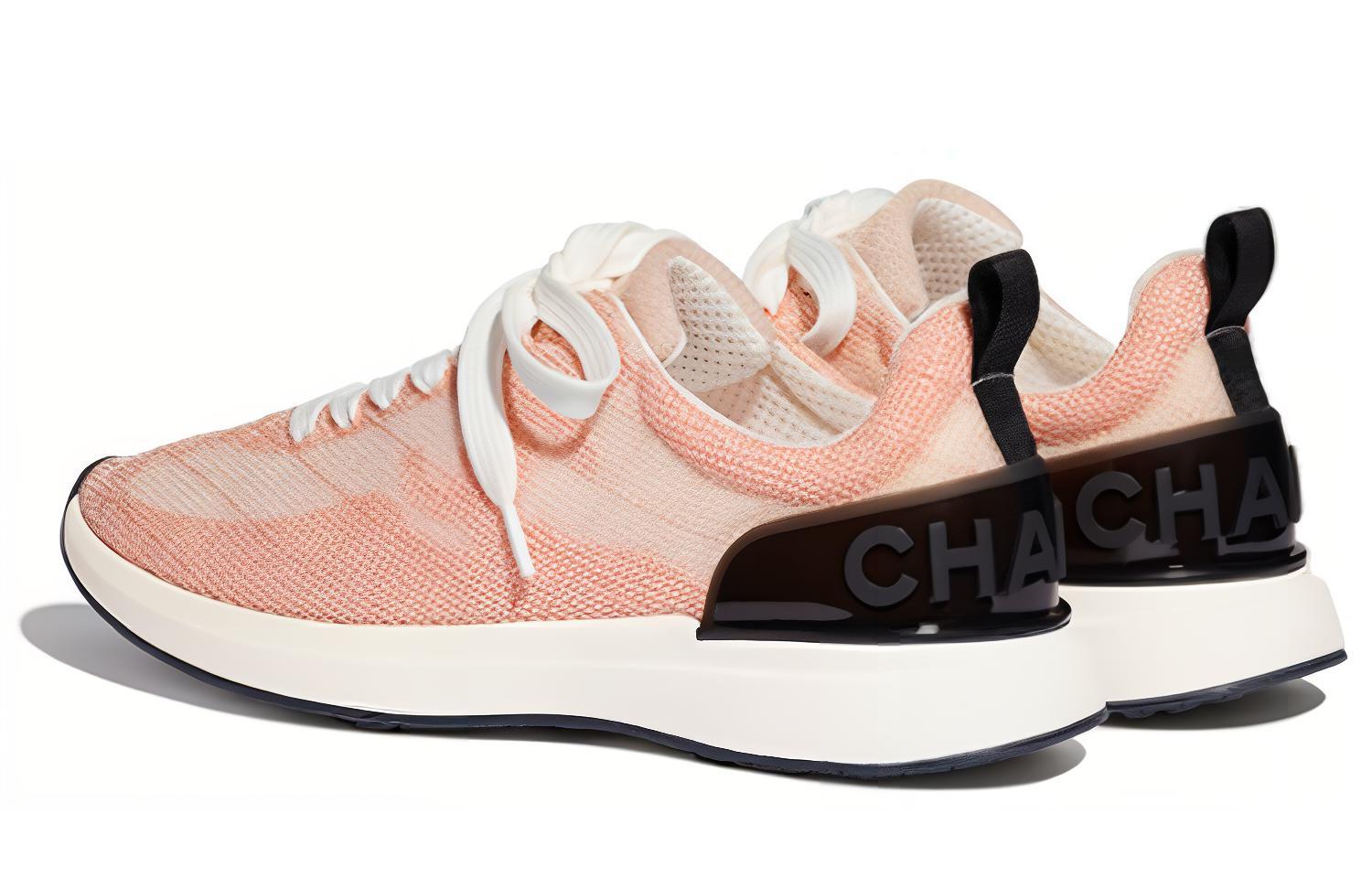 Shop (W) Chanel Sneaker 'Jala Bordir Merah Muda Terang' G37129-X56059-0K140