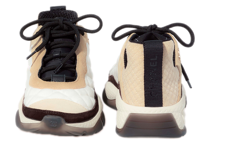 (W) Chanel Sneaker 'Mesh and Suede Calfskin Beige' 圖 4