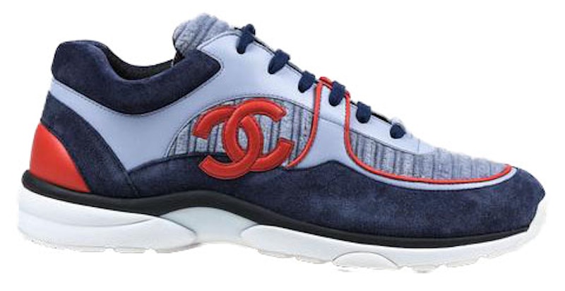 (W) Chanel Sneaker 'Navy Velvet'