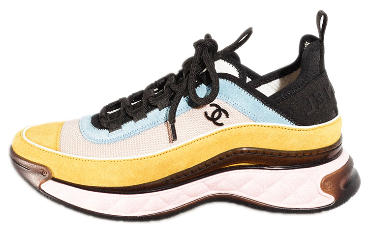 Buy (W) 샤넬 스니커즈 '파스텔 옐로우 & 블루' G39070-Y55826-K4286