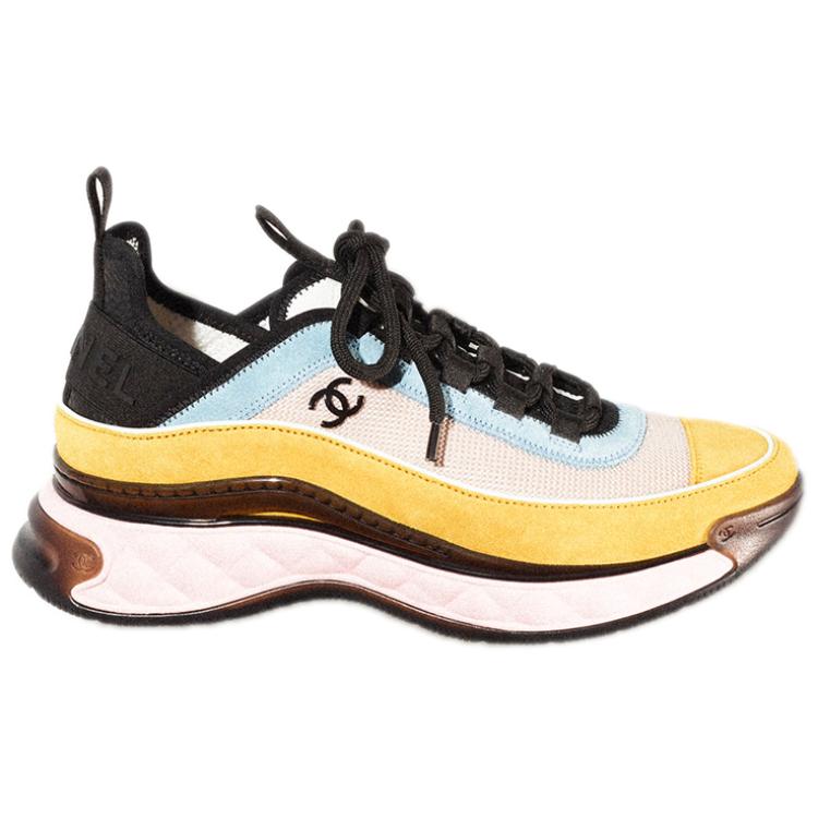 Order (W) 샤넬 스니커즈 '파스텔 옐로우 & 블루' G39070-Y55826-K4286