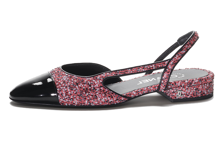 (W) Chanel Sneaker 'Pink Black Buckle'