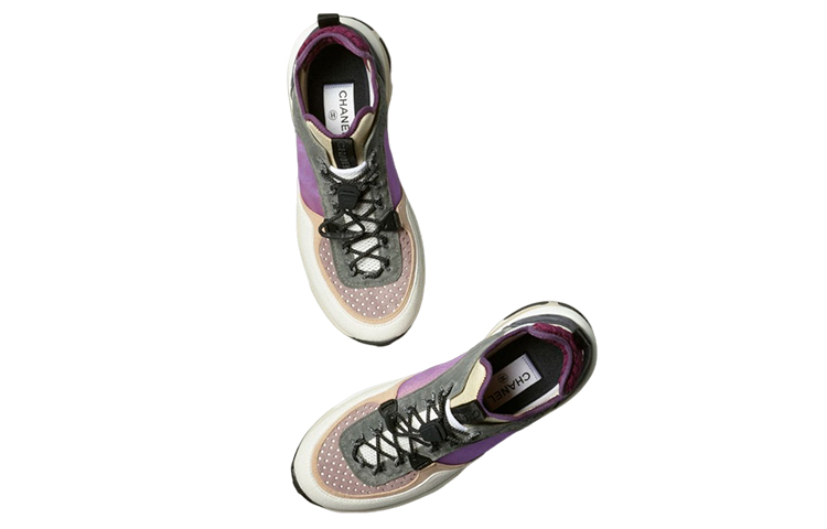 Lookbook (W) 香奈儿运动鞋 '白色灰色紫色' G39488-Y56142-K4944